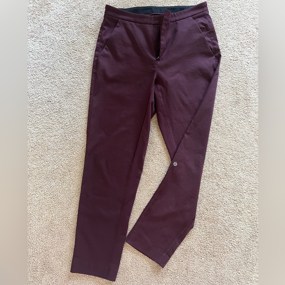 Lululemon Bordeaux Pants Sz 6